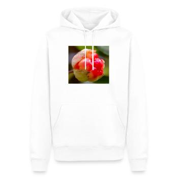 Plaquebière - Sweat à capuche Premium bio Homme - blanc - Devant - Nico (187cm)
