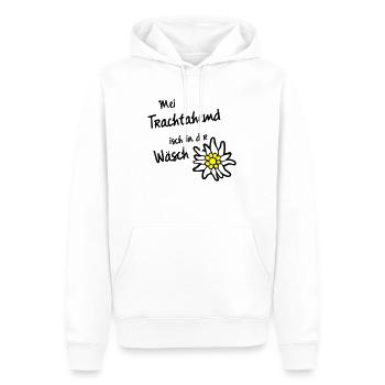 Trachtahemd in d'r Wäsch T-Shirts - Männer Premium Bio Hoodie - Weiß - Vorne - Nico (187cm)