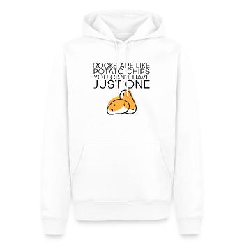 Les roches sont comme des puces, vous ne pouvez pas en avoir un seul 3 - Sweat à capuche Premium bio Homme - blanc - Devant - Nico (187cm)