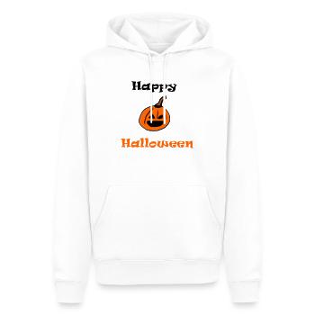Joyeux halloween - Sweat à capuche Premium bio Homme - blanc - Devant - Nico (187cm)