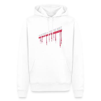 have fun at work - Männer Premium Bio Hoodie - Weiß - Vorne - Nico (187cm)