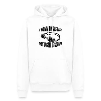 Schwimmerin Frau Schwimmer Schwimmverein Schwimmen - Männer Premium Bio Hoodie - Weiß - Vorne - Nico (187cm)