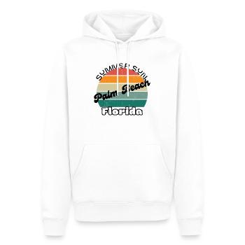 Palm Beach Florida - Männer Premium Bio Hoodie - Weiß - Vorne - Nico (187cm)