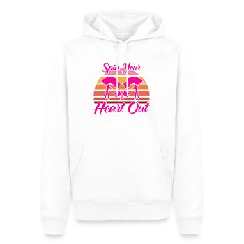 Turn Your Heart Out Flagguard Gift - Sweat à capuche Premium bio Homme - blanc - Devant - Nico (187cm)