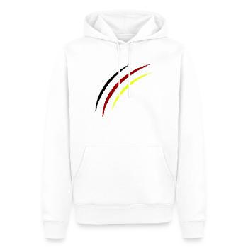 Griffes Allemagne - Sweat à capuche Premium bio Homme - blanc - Devant - Nico (187cm)