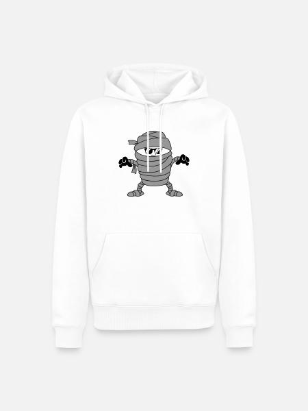 Mummy Sunglasses - Men’s Premium Organic Hoodie - white
