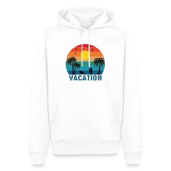 Vacation Time - Männer Premium Bio Hoodie - Weiß - Vorne - Nico (187cm)
