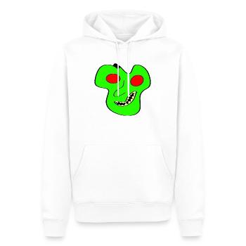 Little Alien - Männer Premium Bio Hoodie - Weiß - Vorne - Nico (187cm)