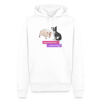Sheep herd mom - Men’s Premium Organic Hoodie - white - Front - Nico (187cm)