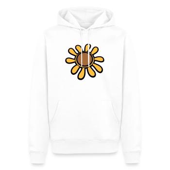 Kleine Sonnenblume Sonne Blume Hübsch Blümchen - Männer Premium Bio Hoodie - Weiß - Vorne - Nico (187cm)