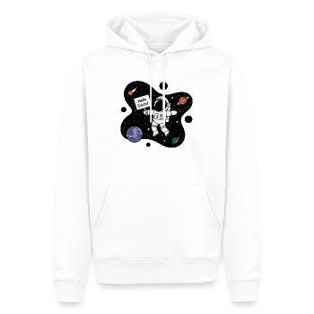 Hallo Erde! - Männer Premium Bio Hoodie - Weiß - Vorne - Nico (187cm)