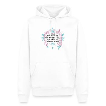 My Besties Kids May Be Feral - Sweat à capuche Premium bio Homme - blanc - Devant - Nico (187cm)