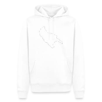 Zakynthos - Sweat à capuche Premium bio Homme - blanc - Devant - Nico (187cm)