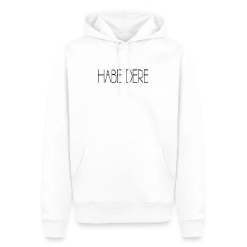 Habe Dere - Männer Premium Bio Hoodie - Weiß - Vorne - Nico (187cm)