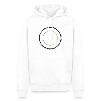 Embleme pour creer logo - Sweat à capuche Premium bio Homme - blanc - Devant - Nico (187cm)