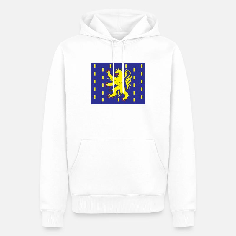 Franche Comté - Sweat à capuche Premium bio Homme - blanc