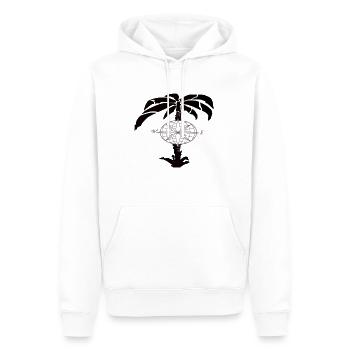 Palme - Männer Premium Bio Hoodie - Weiß - Vorne - Nico (187cm)