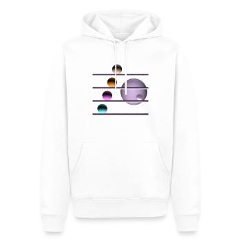 Spiel mit Kugeln -02- - Männer Premium Bio Hoodie - Weiß - Vorne - Nico (187cm)