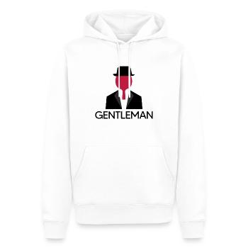Tennis de table Joueurs de ping-pong - Sweat à capuche Premium bio Homme - blanc - Devant - Nico (187cm)