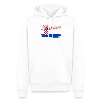 Croatia Hrvatska Kroatien i love croatia - Männer Premium Bio Hoodie - Weiß - Vorne - Nico (187cm)