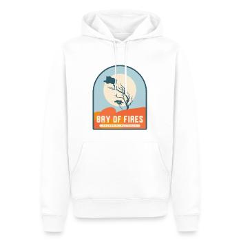 Bay of Fires - Tasmanien, Australien - Männer Premium Bio Hoodie - Weiß - Vorne - Nico (187cm)