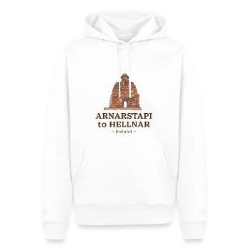 Arnarstapi to Hellnar – Iceland - Männer Premium Bio Hoodie - Weiß - Vorne - Nico (187cm)