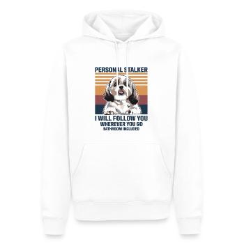Hund Personal Stalker Shih Tzu - Männer Premium Bio Hoodie - Weiß - Vorne - Nico (187cm)