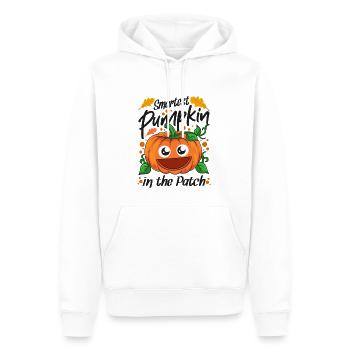 Smartest Pumpkin In The Patch Halloween - Men’s Premium Organic Hoodie - white - Front - Nico (187cm)
