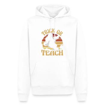 Trick Or Teach Lehrer Halloween - Männer Premium Bio Hoodie - Weiß - Vorne - Nico (187cm)