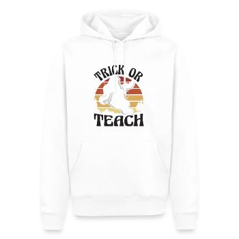 Trick Or Teach Lehrer Halloween - Männer Premium Bio Hoodie - Weiß - Vorne - Nico (187cm)