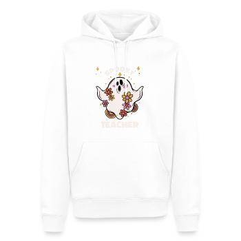 Spooky Teacher Lehrer Halloween - Männer Premium Bio Hoodie - Weiß - Vorne - Nico (187cm)