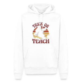 Trick Or Teach Lehrer Halloween - Männer Premium Bio Hoodie - Weiß - Vorne - Nico (187cm)