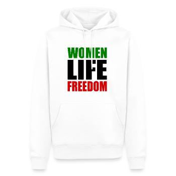 Women life freedom - Männer Premium Bio Hoodie - Weiß - Vorne - Nico (187cm)