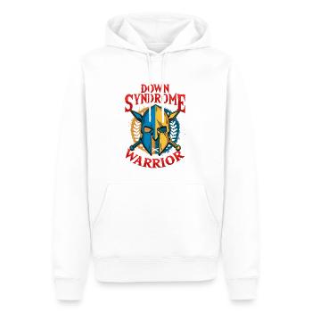 Down Syndrome Warrior Awareness - Men’s Premium Organic Hoodie - white - Front - Nico (187cm)