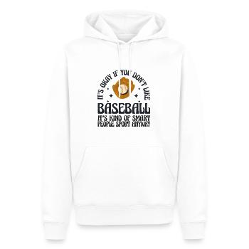It's Okay If You Don't Like Baseball Player - Men’s Premium Organic Hoodie - white - Front - Nico (187cm)