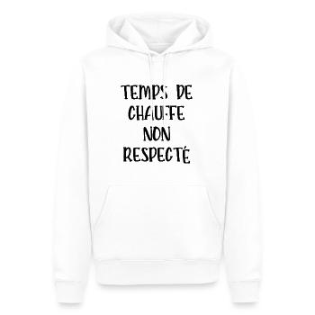 temps de chauffe non respecté - Sweat à capuche Premium bio Homme - blanc - Devant - Nico (187cm)