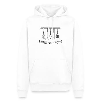 Mère mère maison maison cadeau de mère - Sweat à capuche Premium bio Homme - blanc - Devant - Nico (187cm)
