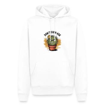 épineux : Ne demande pas ! - Sweat à capuche Premium bio Homme - blanc - Devant - Nico (187cm)