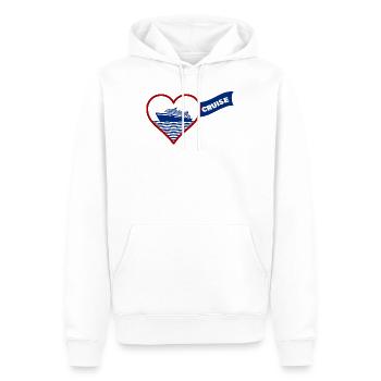 Cruise Love - Männer Premium Bio Hoodie - Weiß - Vorne - Nico (187cm)