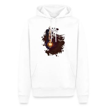 Glühbirne - Männer Premium Bio Hoodie - Weiß - Vorne - Nico (187cm)