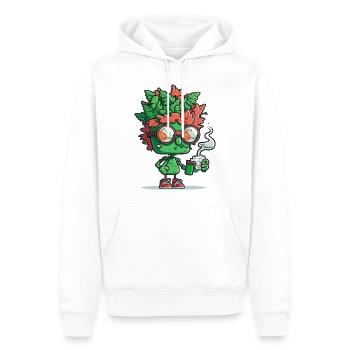 Petes Party - Men’s Premium Organic Hoodie - white - Front - Nico (187cm)