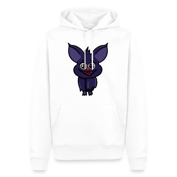 Chauve-souris Halloween Enfants Mignon Coeurs Yeux Chauve-souris - Sweat à capuche Premium bio Homme - blanc - Devant - Nico (187cm)