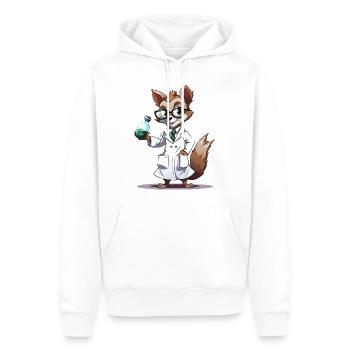 Scientifique Nuttyprof - Sweat à capuche Premium bio Homme - blanc - Devant - Nico (187cm)