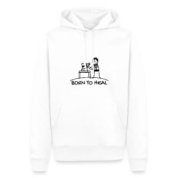 Born To Heal Tiermediziner Tierarzt Kleintierarzt - Männer Premium Bio Hoodie - Weiß - Vorne - Nico (187cm)
