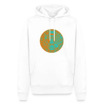 Wax - Sweat à capuche Premium bio Homme - blanc - Devant - Nico (187cm)