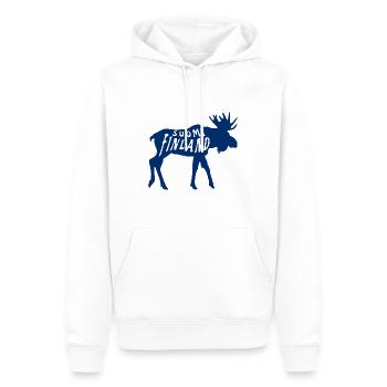 Suomi Finlande Orignal - Sweat à capuche Premium bio Homme - blanc - Devant - Nico (187cm)