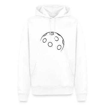 Sports Silhouettes Collection Floorball dark - Men’s Premium Organic Hoodie - white - Front - Nico (187cm)
