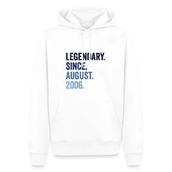 Legendary Since August 2006 16. Geburtstag - Männer Premium Bio Hoodie - Weiß - Vorne - Nico (187cm)