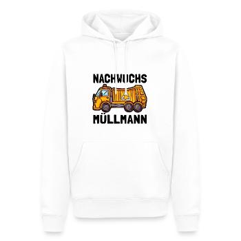 Nachwuchs Müllmann Müllwagen - Männer Premium Bio Hoodie - Weiß - Vorne - Nico (187cm)
