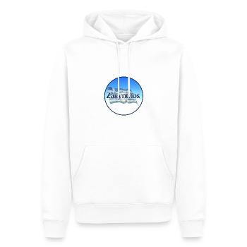 Zakynthos Griechenland Griechische Flagge - Männer Premium Bio Hoodie - Weiß - Vorne - Nico (187cm)